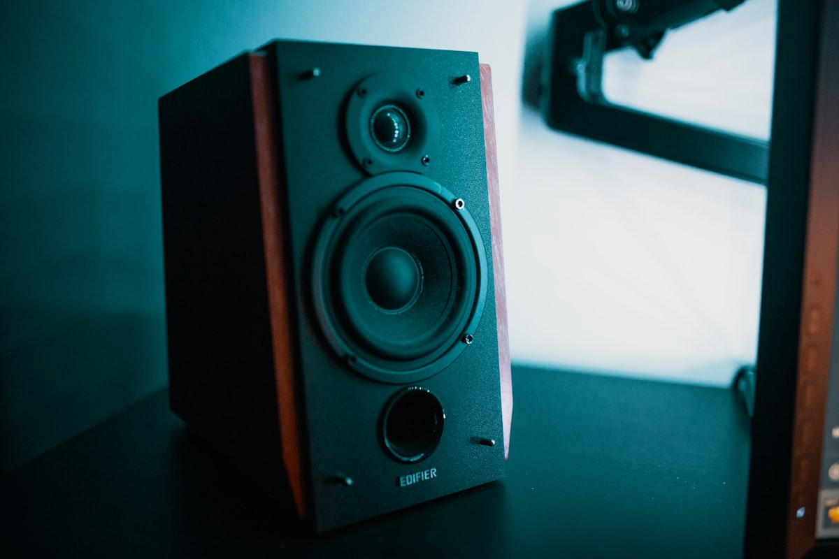 Diffusore audio in ambiente home entertainment
